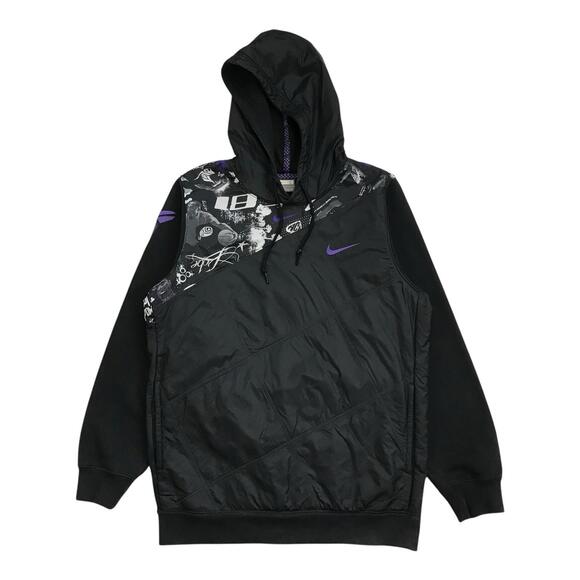 Nike Kobe Bryant Mamba Hoodie Large L Mens Black Graffiti Pullover